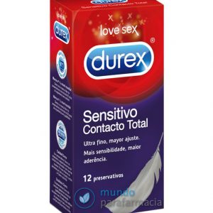 Durex preservativos sensitivo contacto total 12 uds mas fino-0